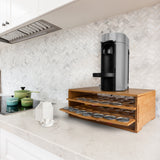 Homevative Coffee Stand for Vertuo, Natural Bamboo