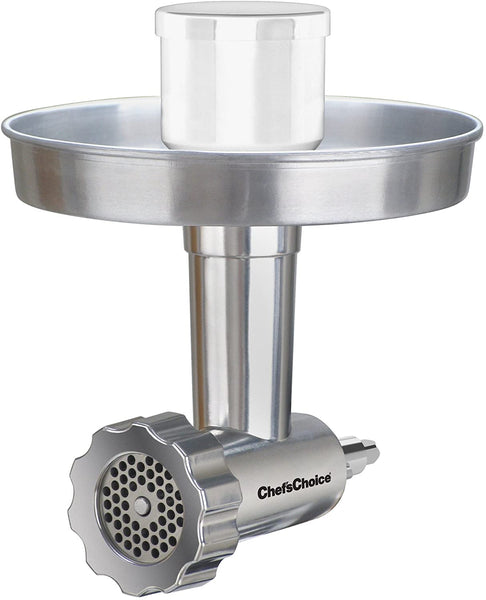 Chef'sChoice 796 Premium Food Grinder Attachment Designed to fit KitchenAid Stand Mixers, Silver