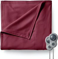Sunbeam Electric Blanket, Queen, Garnet, Fleece