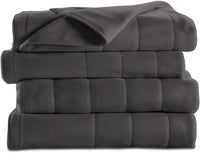 Sunbeam Electric Blanket, Full, Slate,Fleece