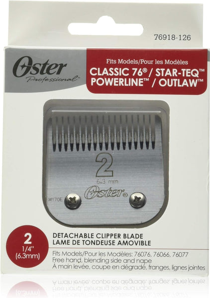 Oster Professional 76918-126 Replacement Blade, Classic 76/Star-Teq/Power-Teq Clippers, Size #2, 1/4" (6.3 mm)